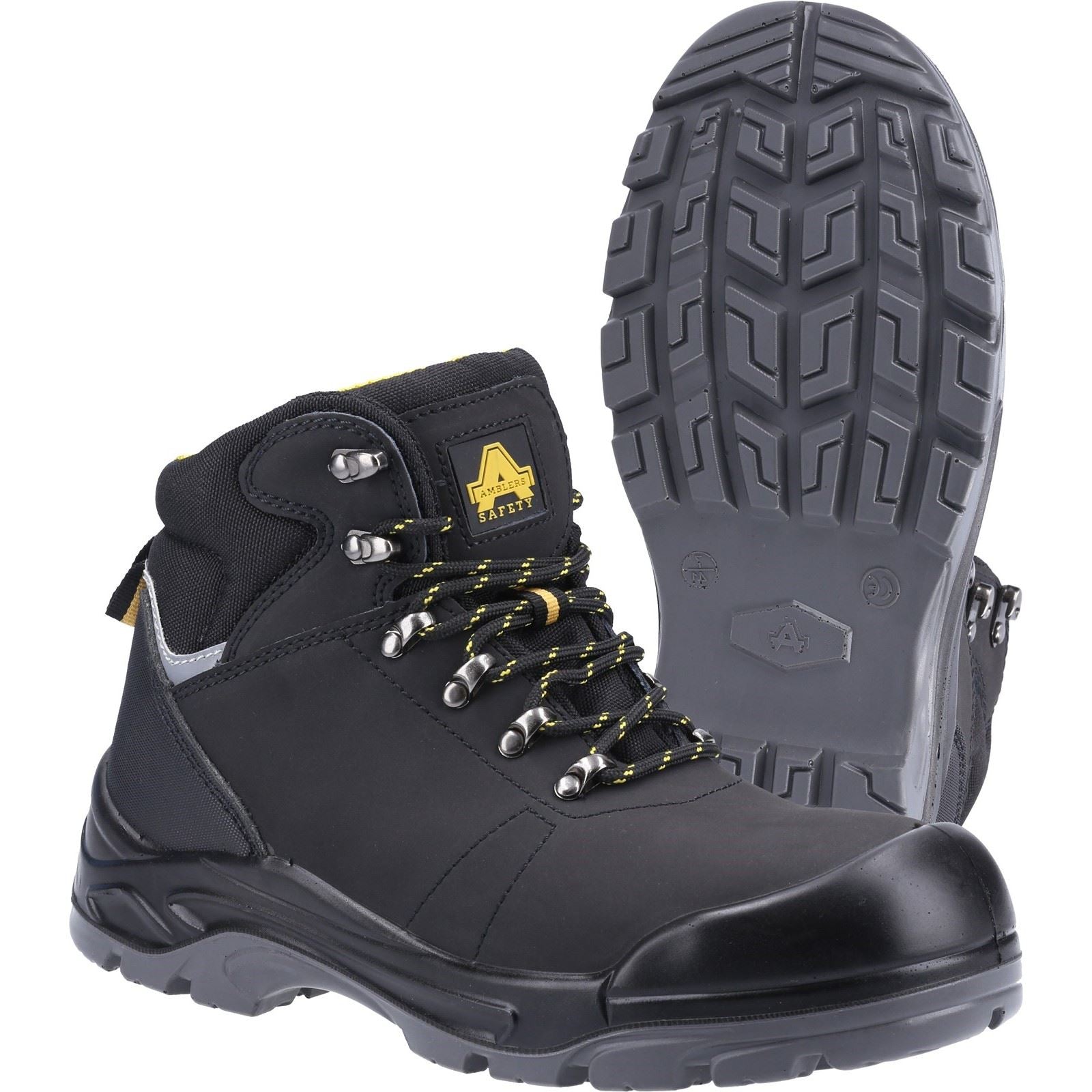 Amblers Safety AS252 Lightweight Water Resistant Leather Safety Boot in Black