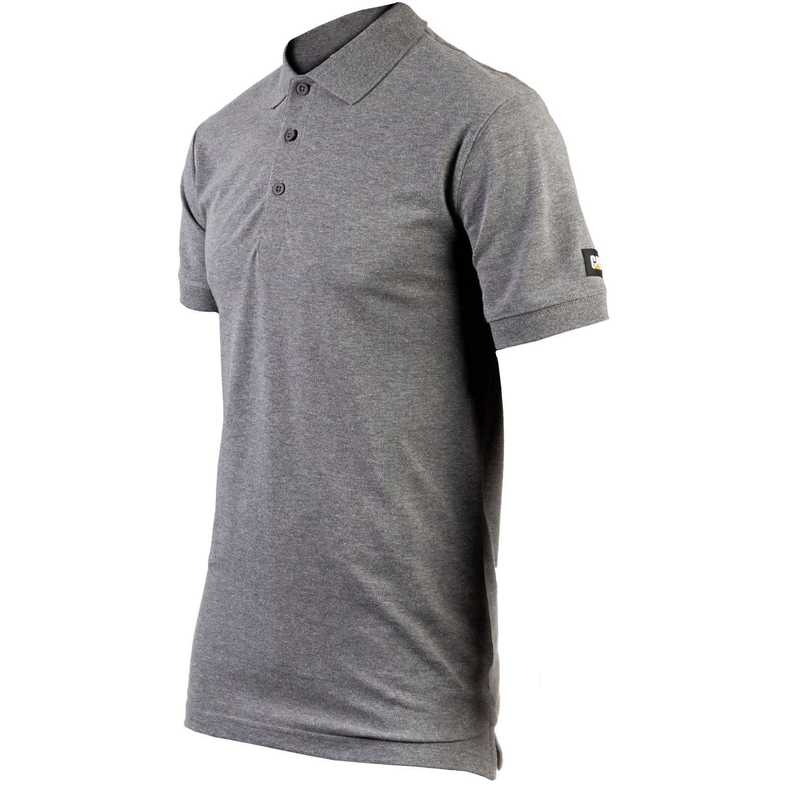 Caterpillar Men's Essentials Polo Shirt in Dark Heather Grey